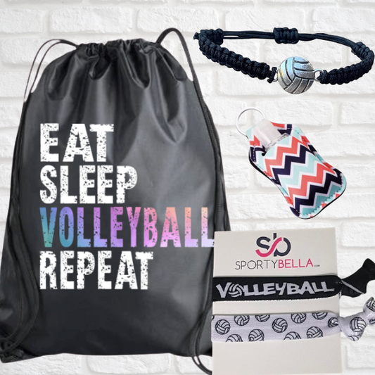 Volleyball Gift Bundle - Eat Sleep Volleyball Repeat Bag