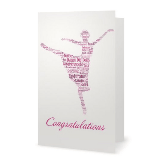 Dance Card - Congratulations