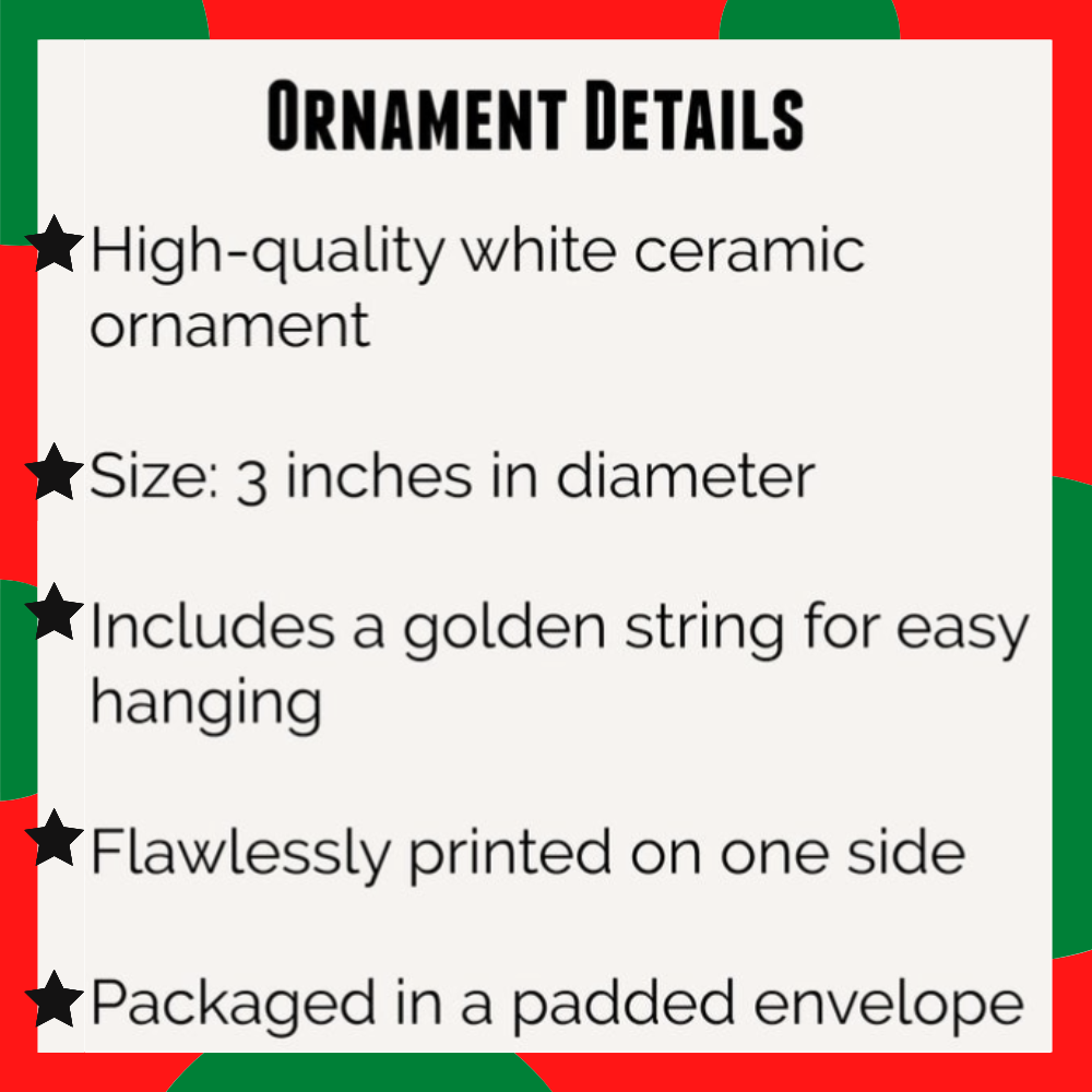 Golf Ornament, Personalized Golf Flag Hockey Christmas Ornament