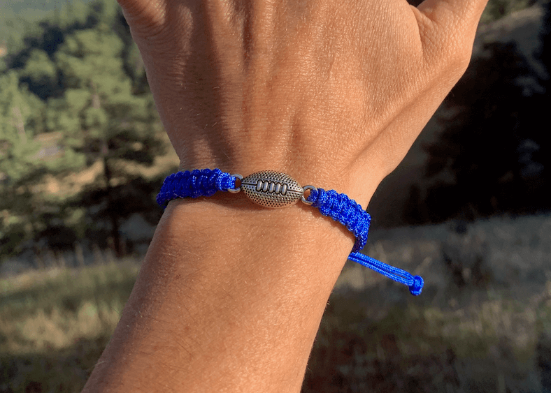 Flag Football Rope Bracelet - Pick Color