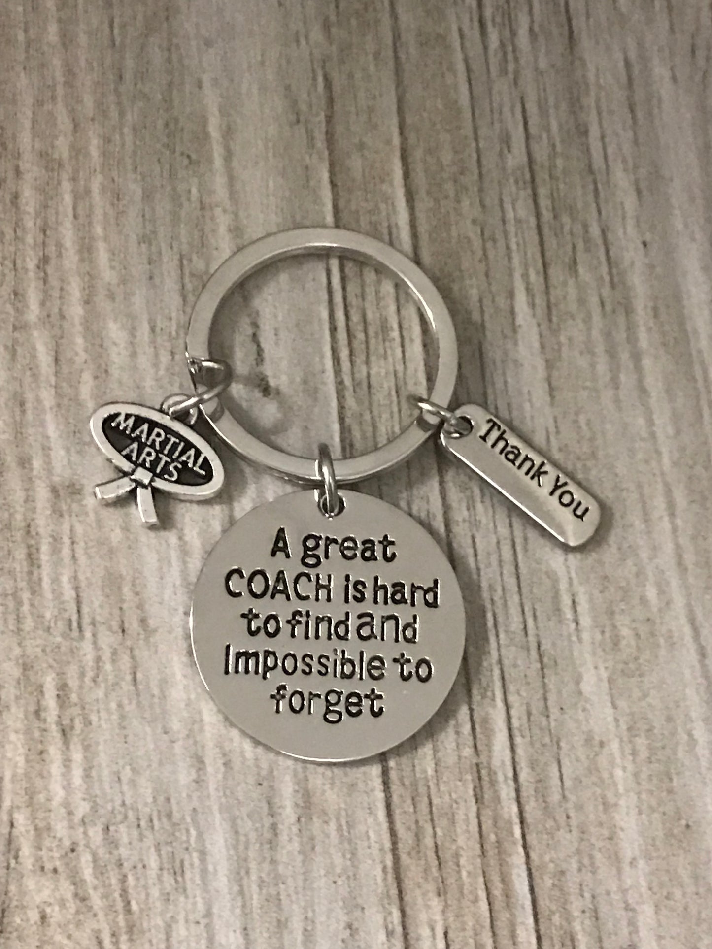 Martial Arts Great Coach is Hard to Find Keychain