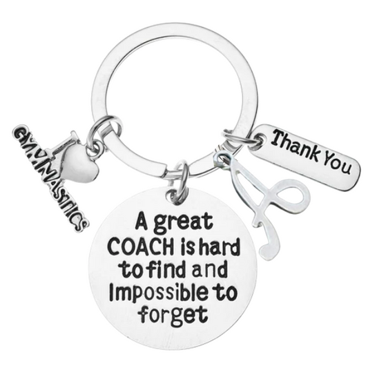 Personalized Gymnastics Great Coach is Hard to Find But Impossible to Forget Keychain