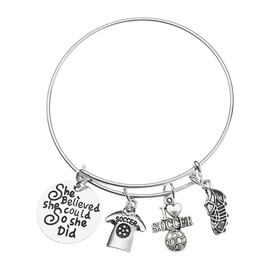 girls soccer bracelet