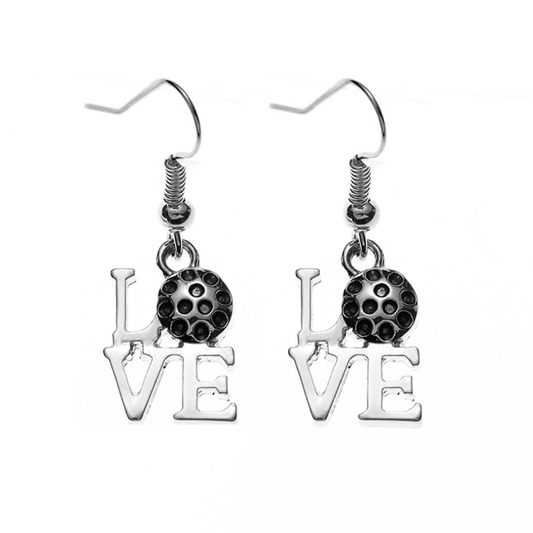 Love Pickleball Earrings