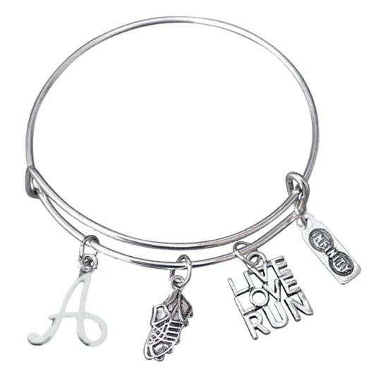 Personalized Running Gifts- Runner Bracelet, Running Jewelry, Adjustable Running Charm Bracelet- Perfect Cross Country, Track, Marathon Gifts for Women & Teens