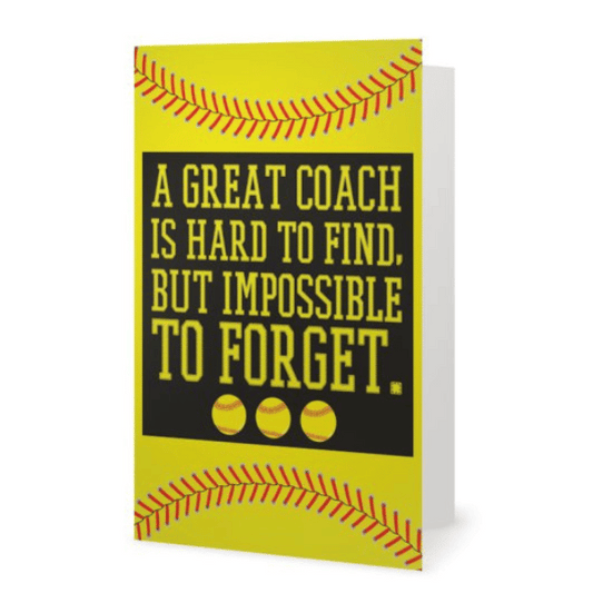 Softball Coach Card