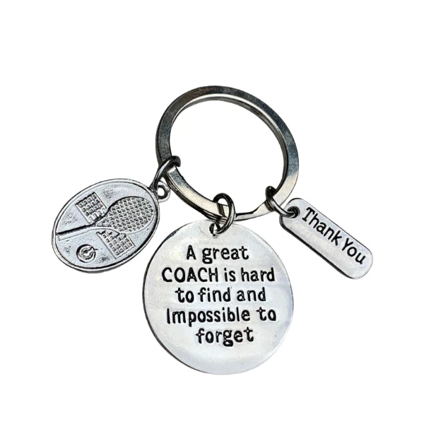 Tennis Great Coach is Hard to Find Keychain