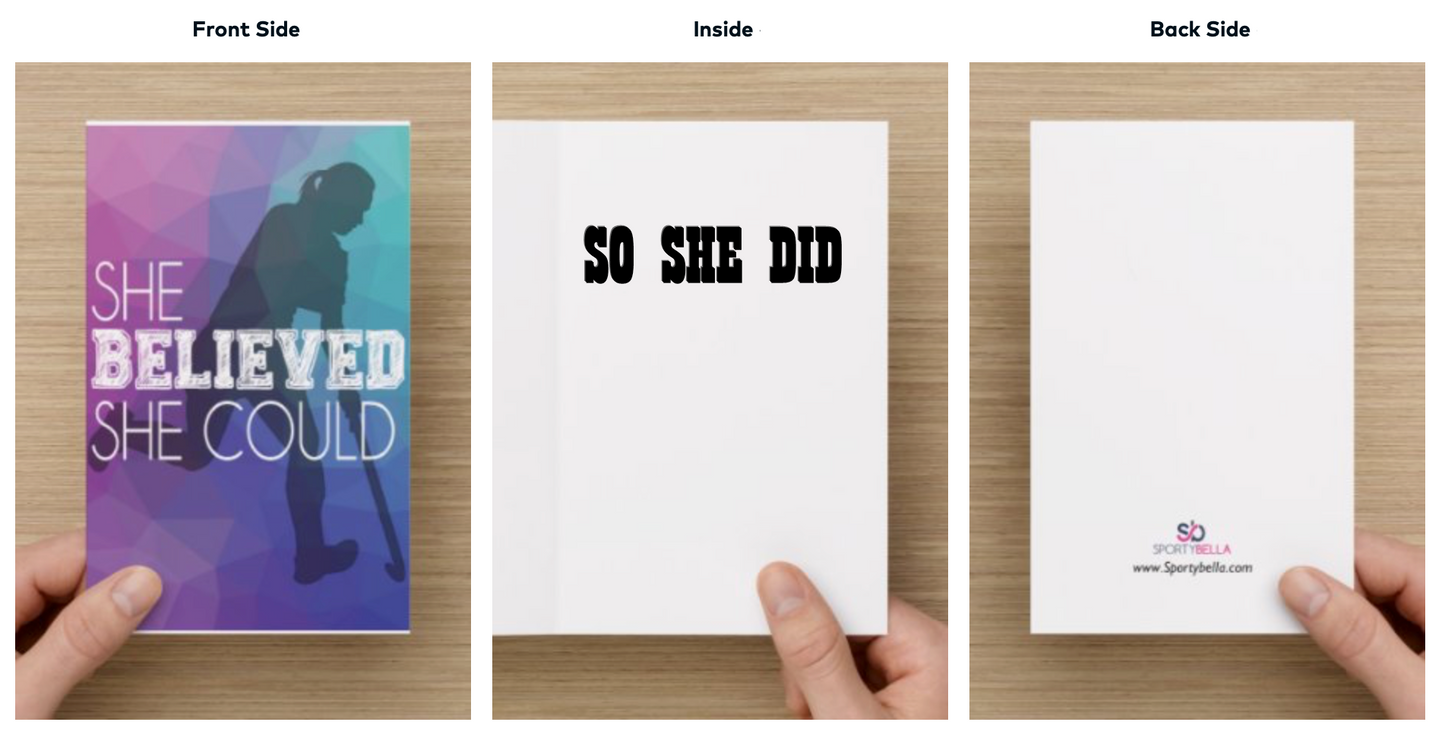 Field Hockey Keychain & Card Set