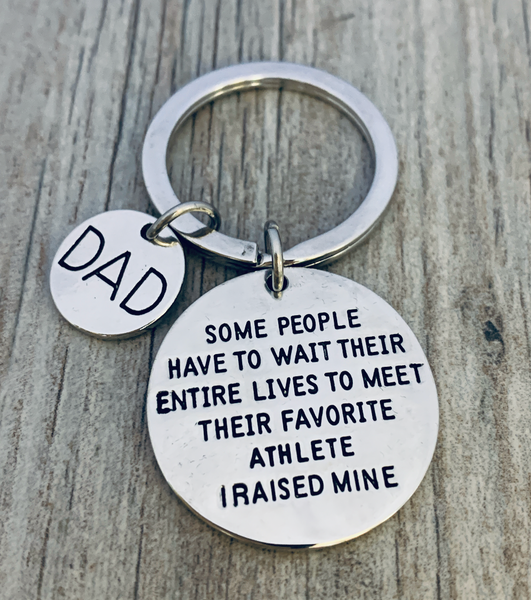 dad keychain favorite athlete