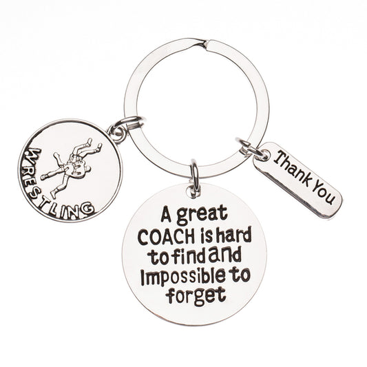 Wrestling Great Coach is Hard to Find Coach Keychain