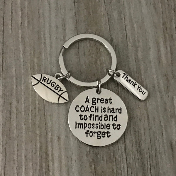 Rugby Great Coach is Hard to Find Keychain