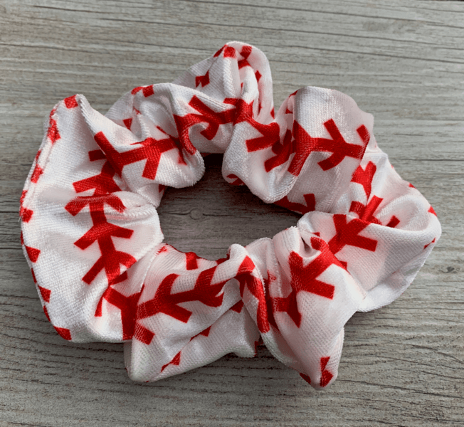 baseball scrunchie hair accessories