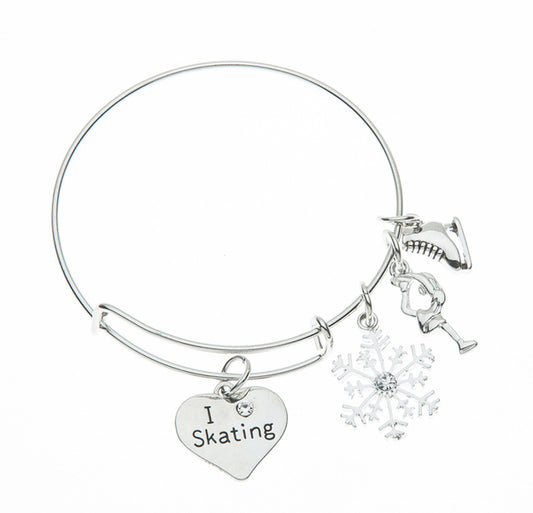 Figure Skating Charm Bracelet - Sportybella