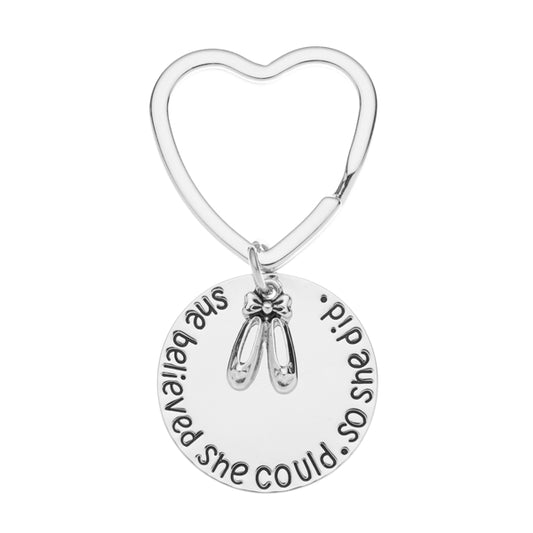 Dance Keychain - She Believed She Could So She Did