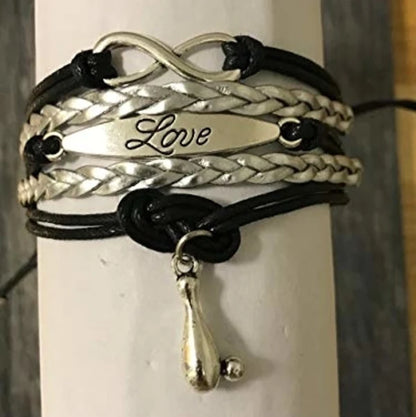 Bowling Infinity Love Charm Bracelet