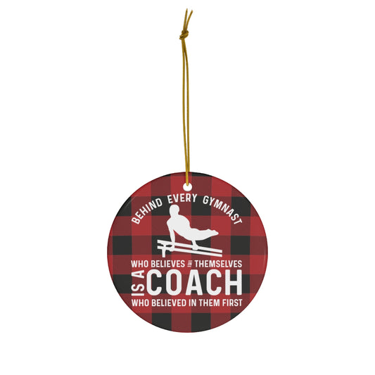 Gymnastic coach ornament