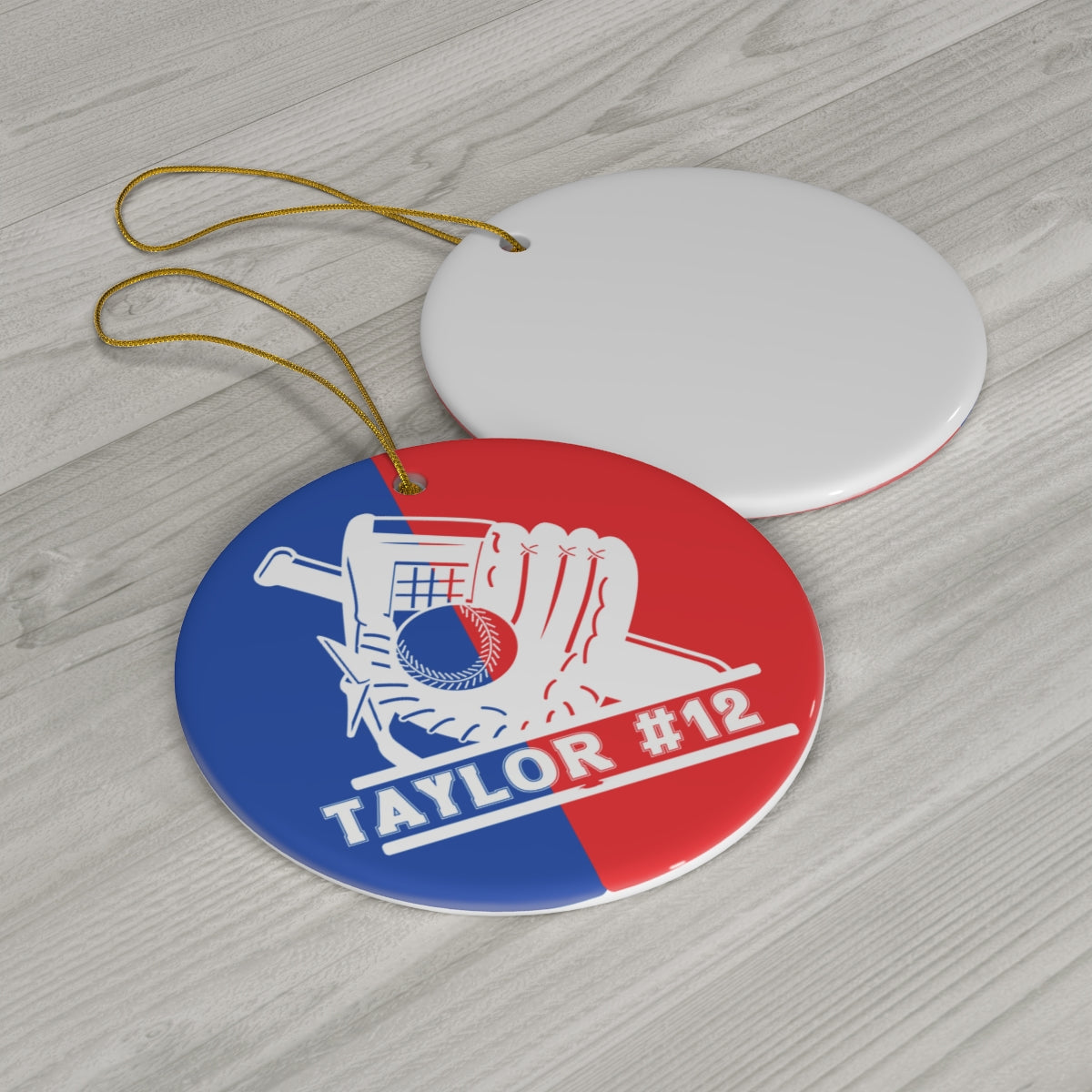 Baseball Ornament, Personalized Baseball Christmas Ornament