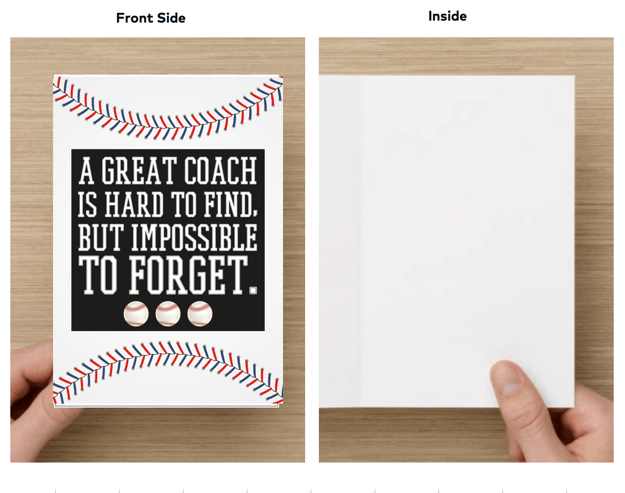 Baseball Coach Card - Sportybella