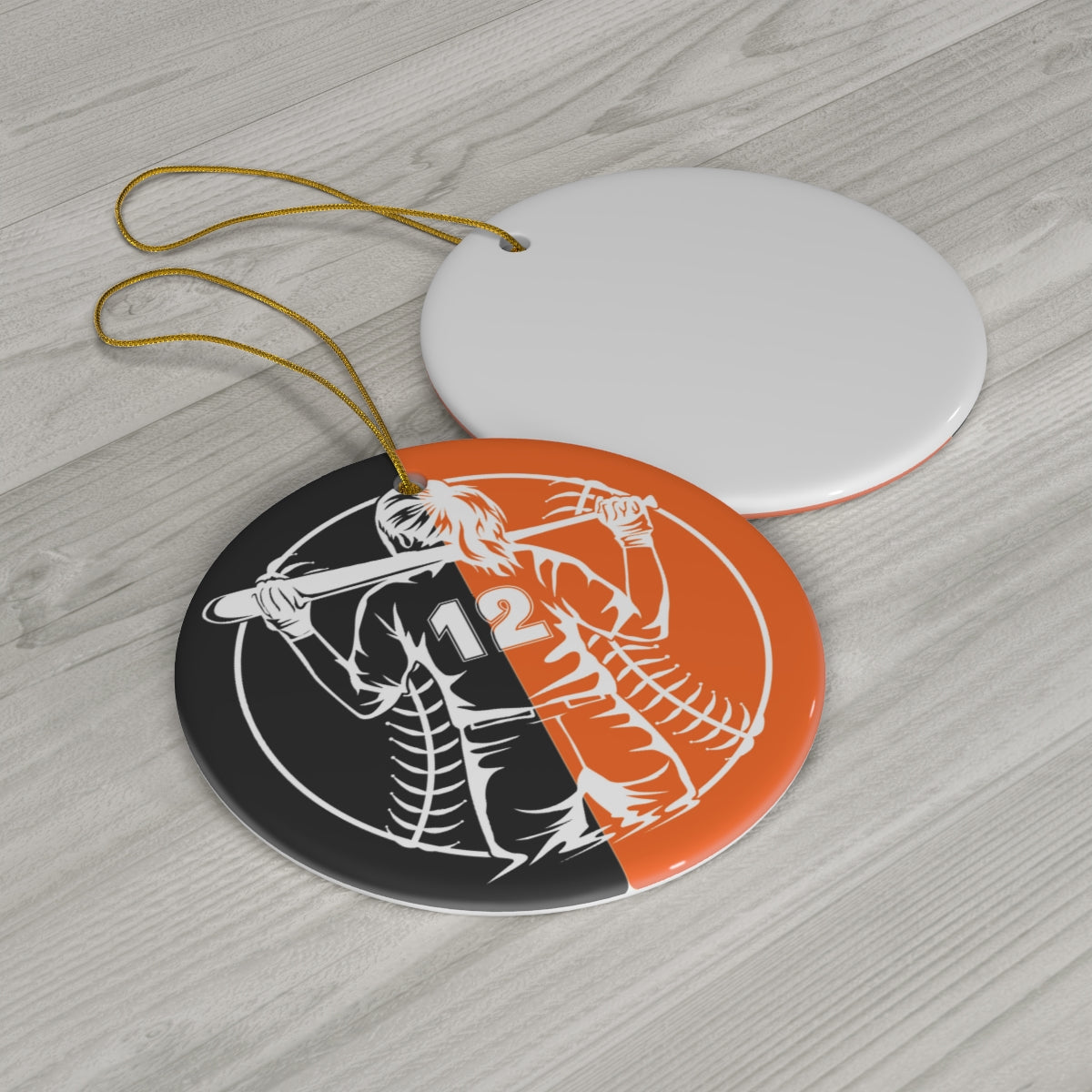 Softball Ornament, Personalized Softball Christmas Ornament
