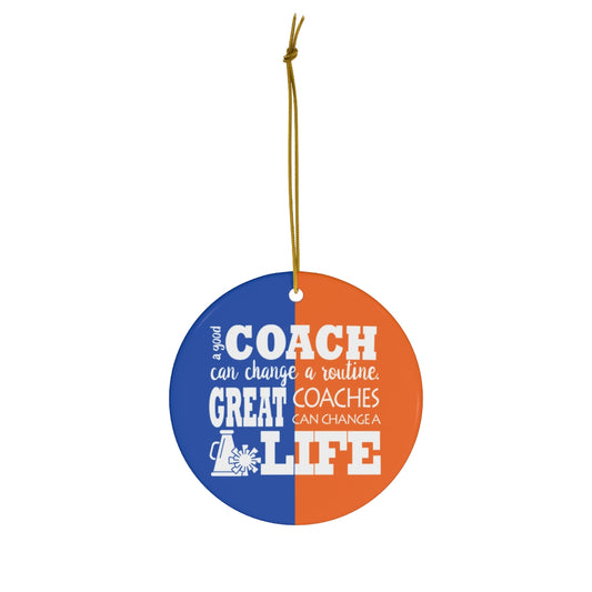 Custom Cheer Coach Christmas Ornament