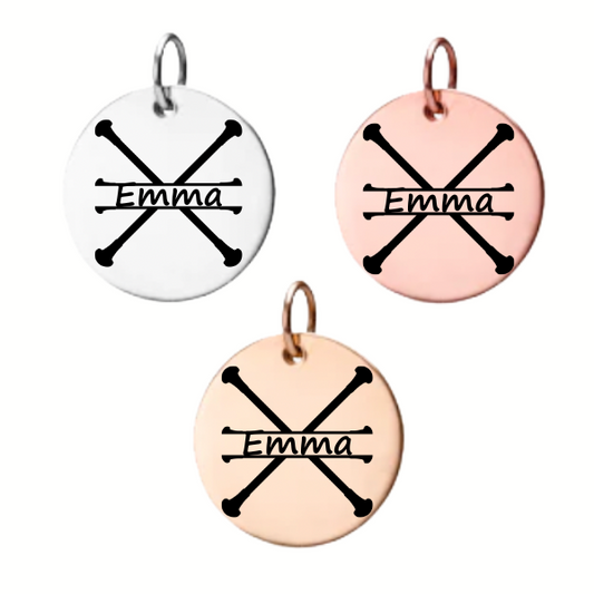 Personalized Twirling Engraved Charm