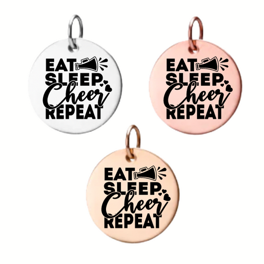 Personalized Cheer Engraved Charm