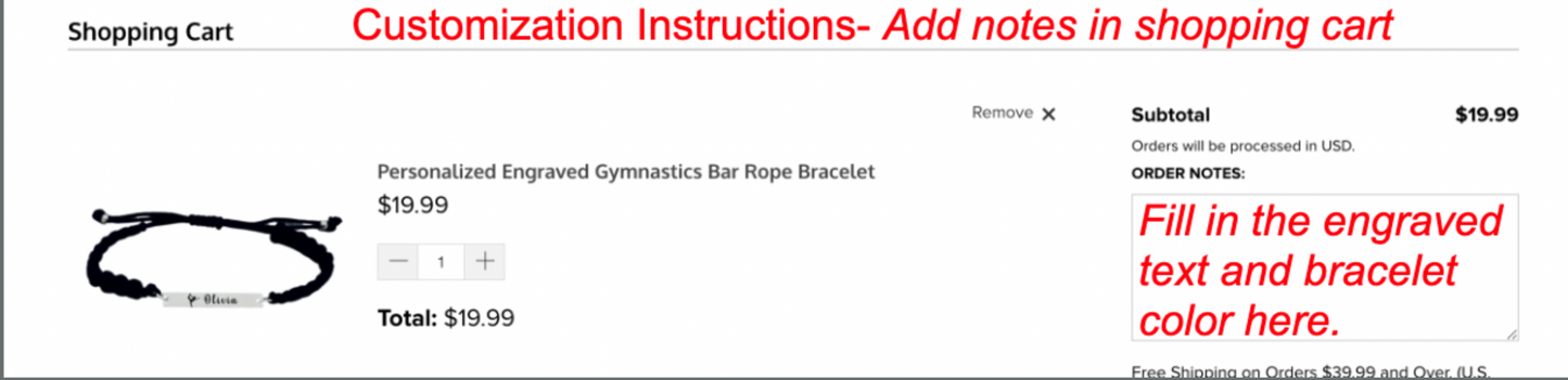 Personalized Engraved Music Bar Rope Bracelet