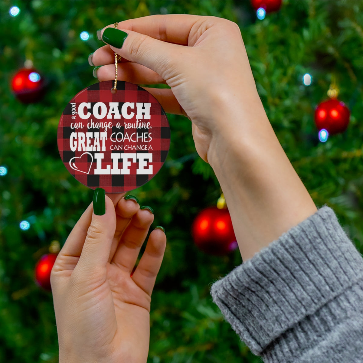 Cheer Coach Christmas Ornament