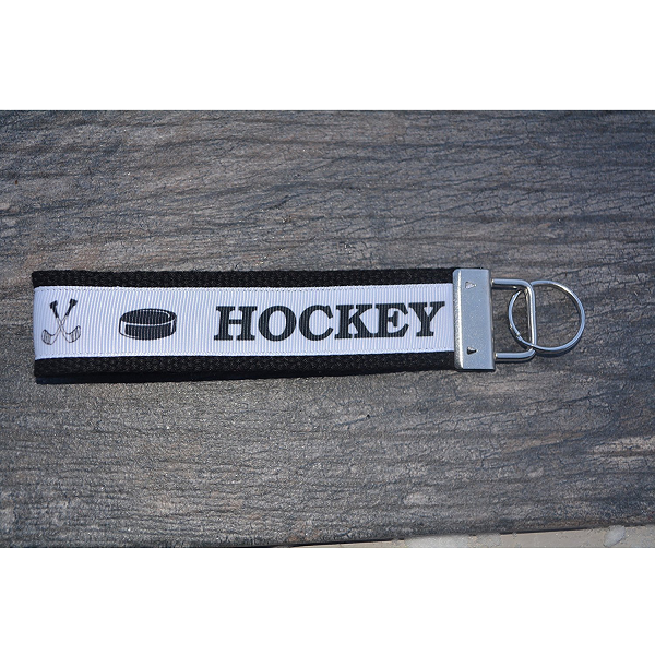 Ice Hockey Wristlet Keychain - Sportybella