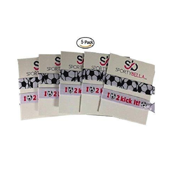 Soccer Hair Ties - Set of 5 - Sportybella
