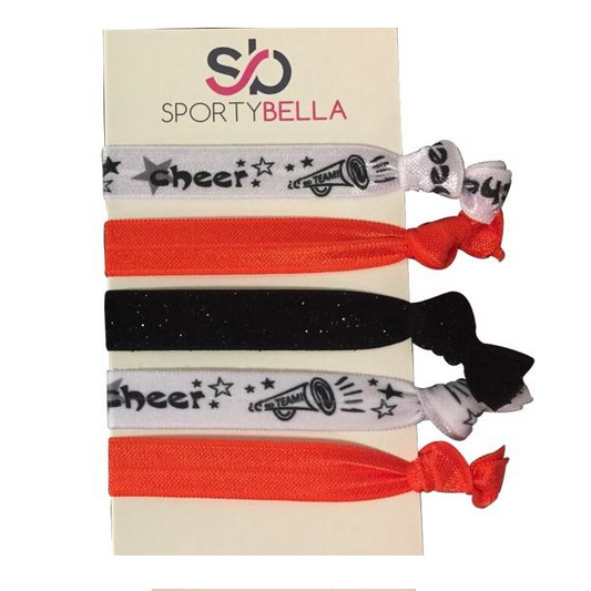 Cheer Hair Ties - 5 Colors - Sportybella