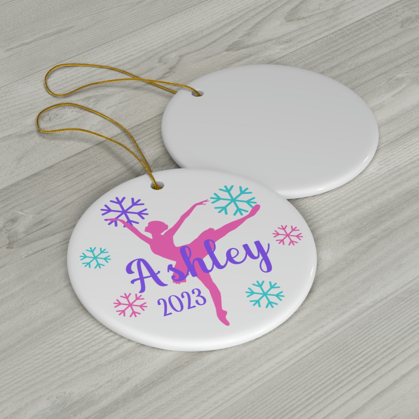 Dance Ornament, Personalized Dancer Ceramic Ornament