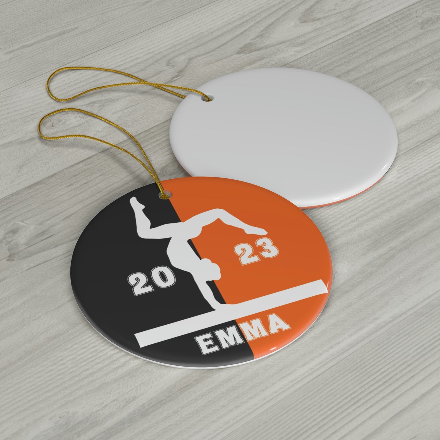 Personalized Gymnastics Christmas Ornament