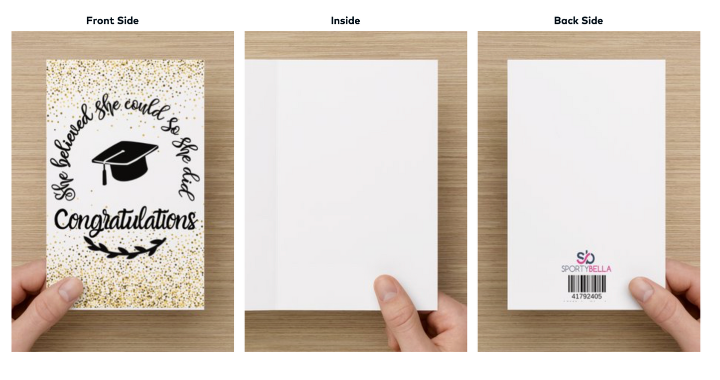 Graduation Card - She Believed She Could So She Did