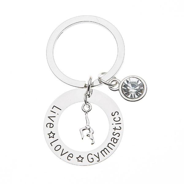 Live Love Gymnastics Keychain - Sportybella