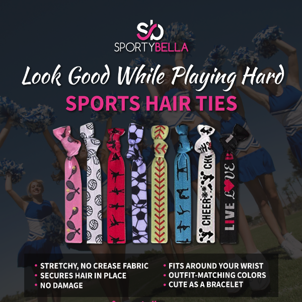 Girls Gymnastics Hair Ties Set - Sportybella