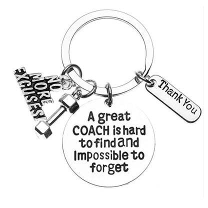 Trainer/Fitness Keychain - Great Coach Is Hard to Find
