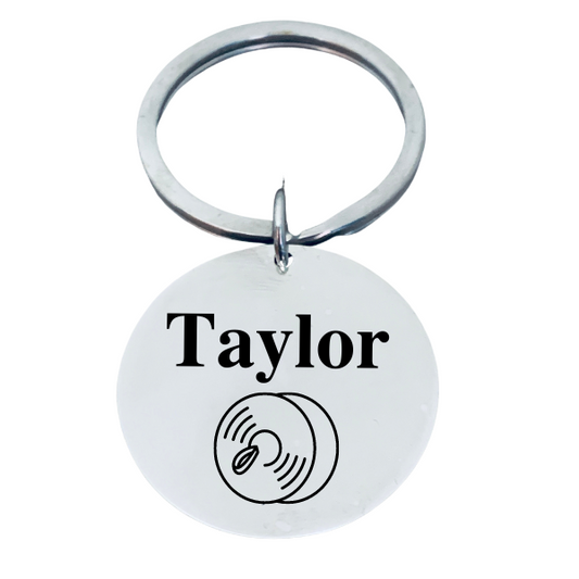 Personalized Cymbal Keychain