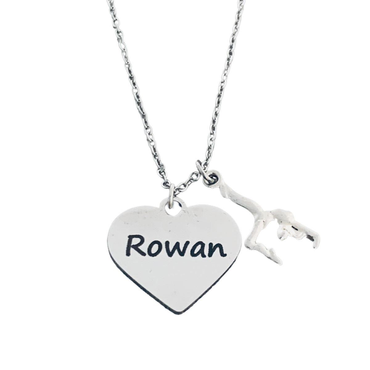 Personalized Engraved Gymnastics Necklace