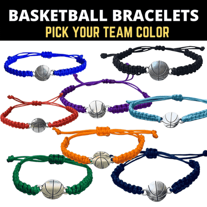 Basketball Rope Bracelets in Different Colors