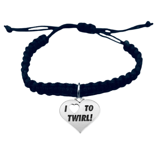 Baton Twirling Adjustable Bracelet - Pick Charm