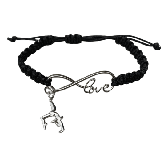 Infinity Gymnastics Rope Bracelet in Black Color