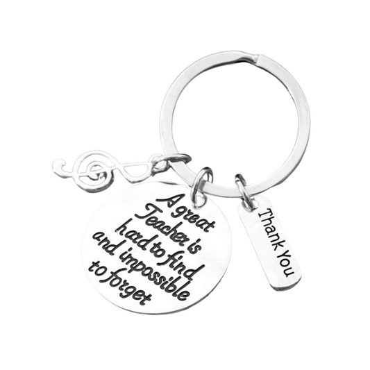 Music Great Teacher Is Hard to Find Keychain