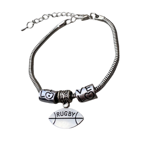 Rugby Bracelet - Silver Love