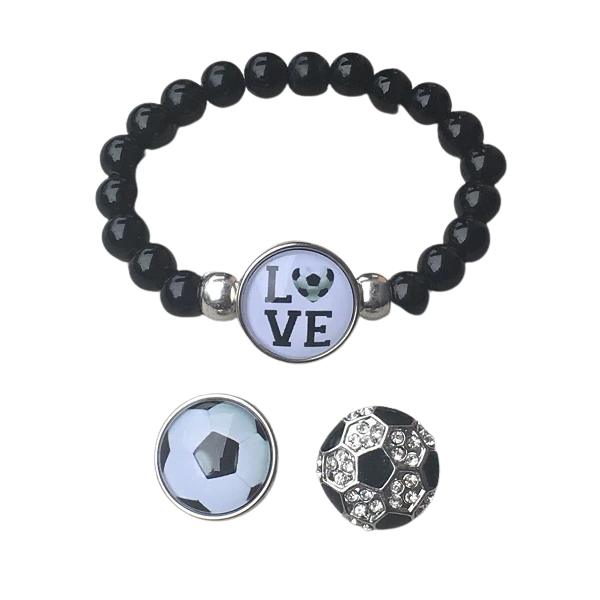 Bracelets with interchangeable snaps online