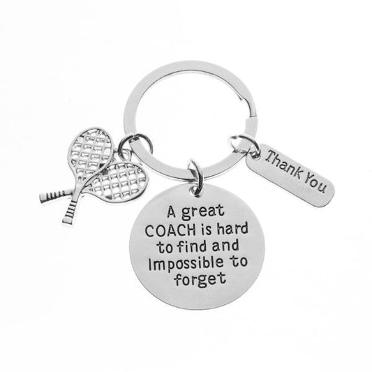 Tennis Coach Keychain - Sportybella