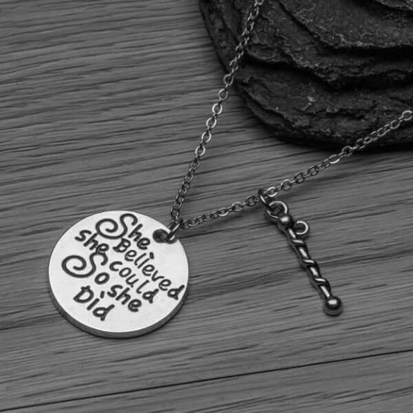 Baton Twirling She Did Necklace - Sportybella