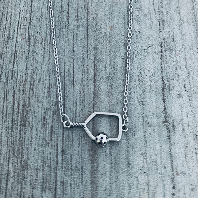 Pickleball Connector Charm Necklace