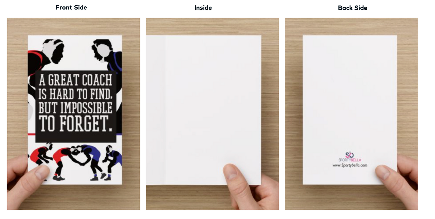 Wrestling Coach Card