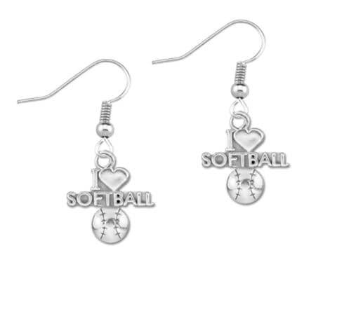 Softball Earrings & Necklaces